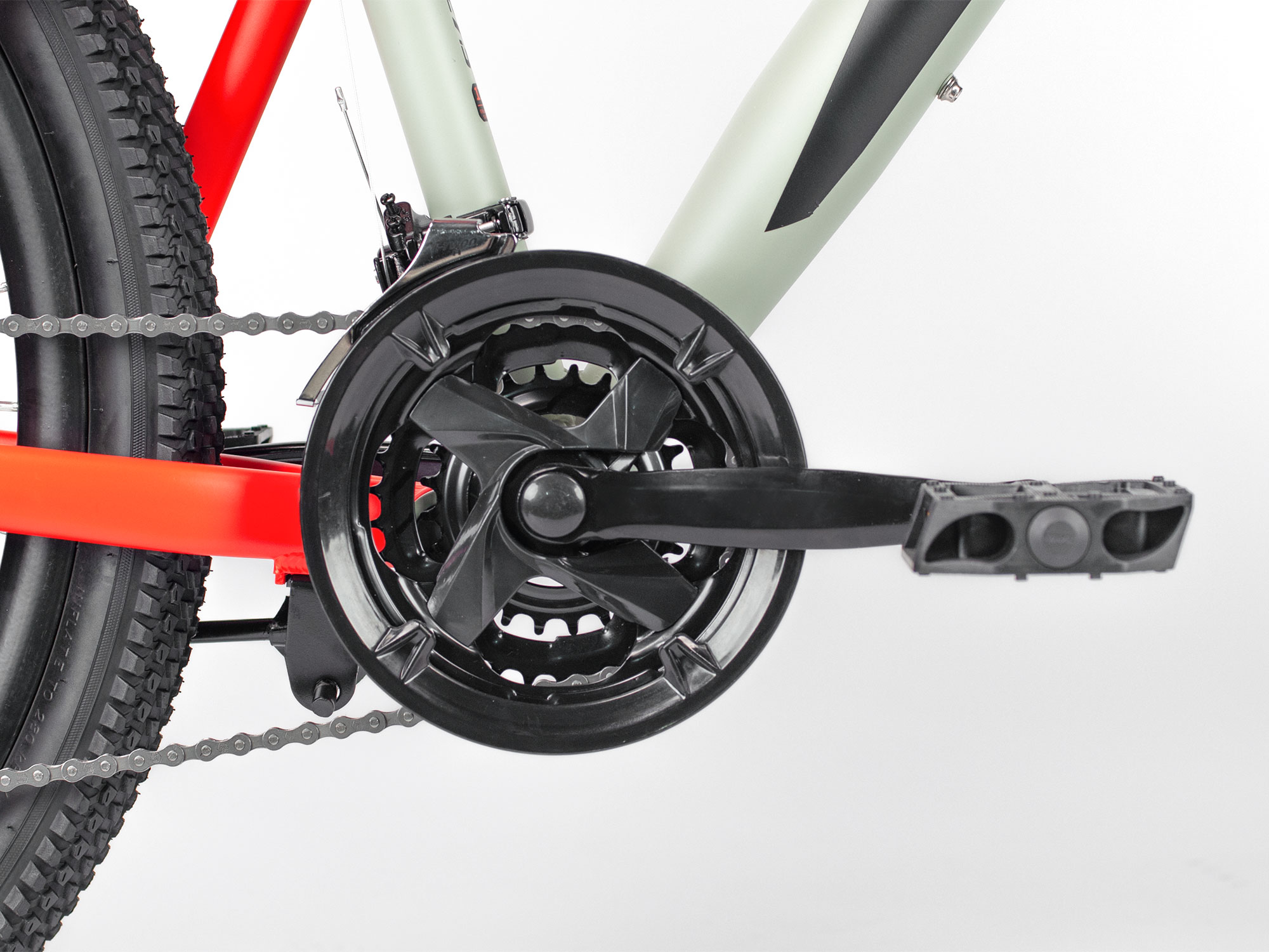 Велосипед SITIS LOCK 27.5" (2024) Grey-Red-Black