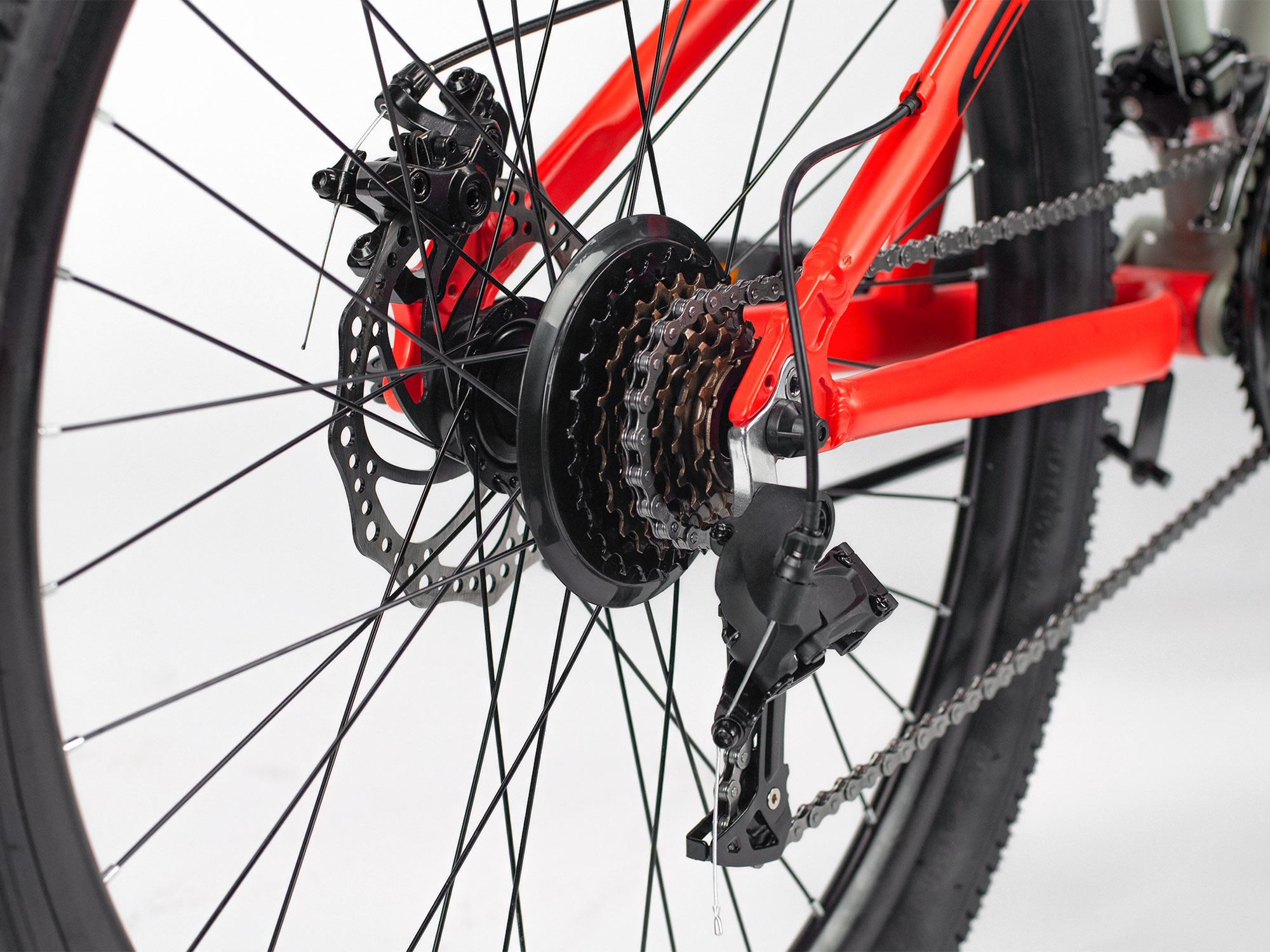 Велосипед SITIS LOCK 27.5" (2024) Grey-Red-Black