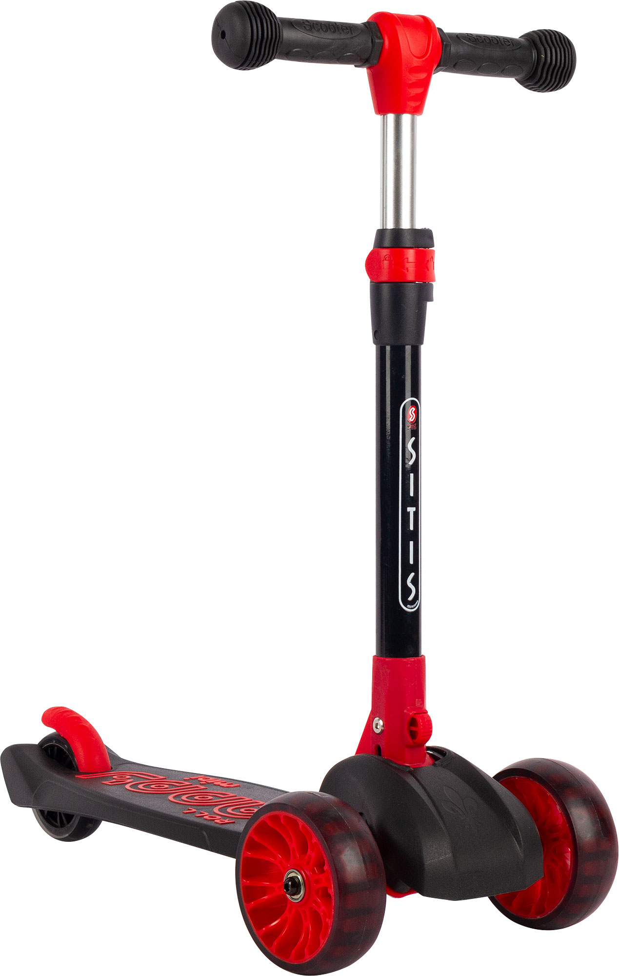 Самокат трехколесный SITIS Rubber черный